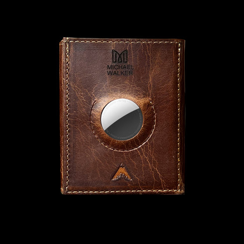 Personalized Trifold AirTag Wallet with Money Pocket